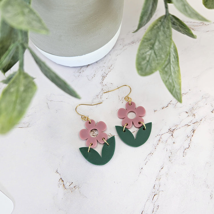 Boucles d'oreilles en acrylique