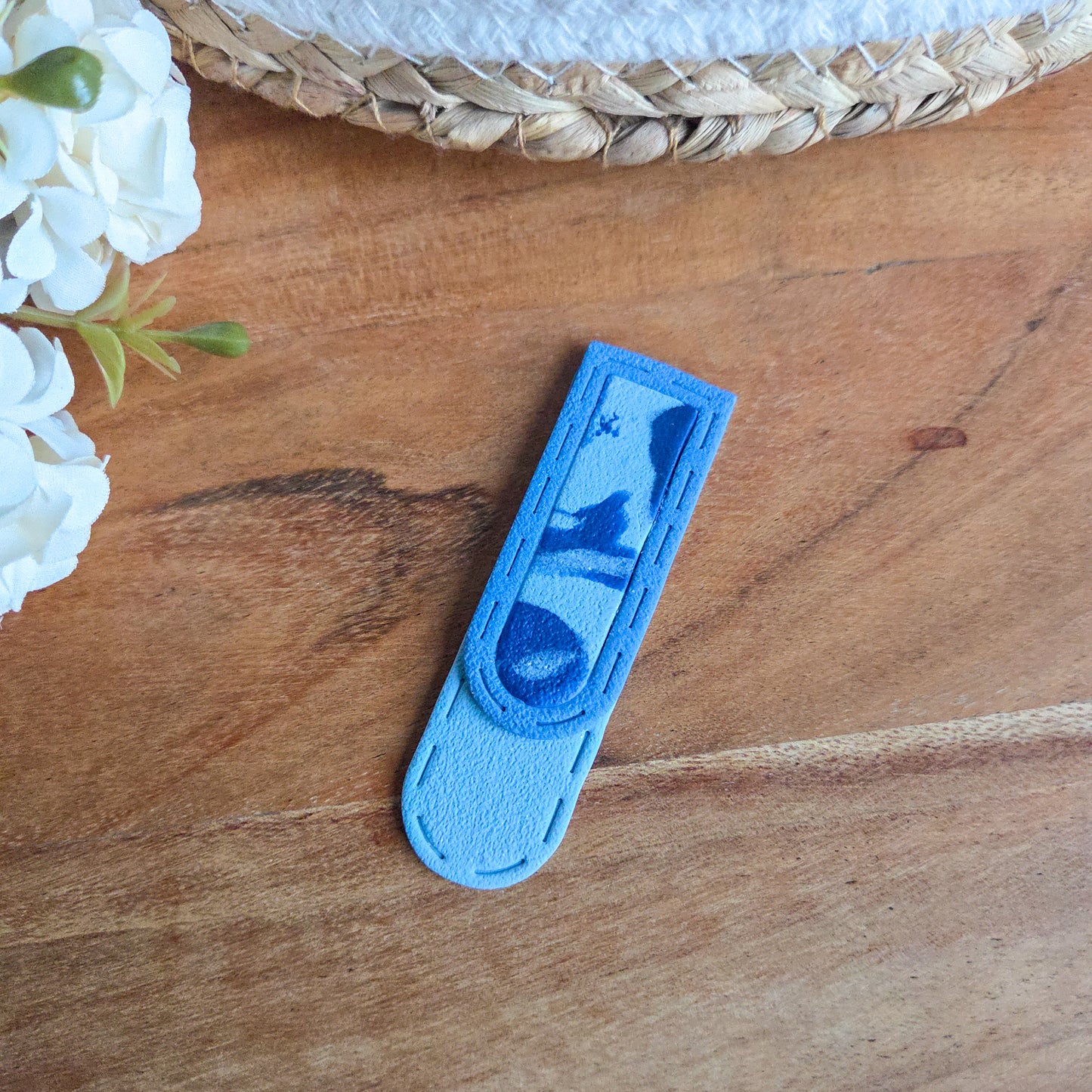 Marque-page | Bleu Marbré