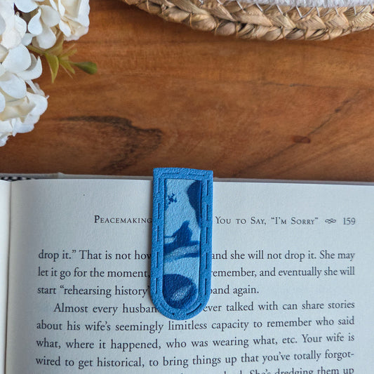 Marque-page | Bleu Marbré